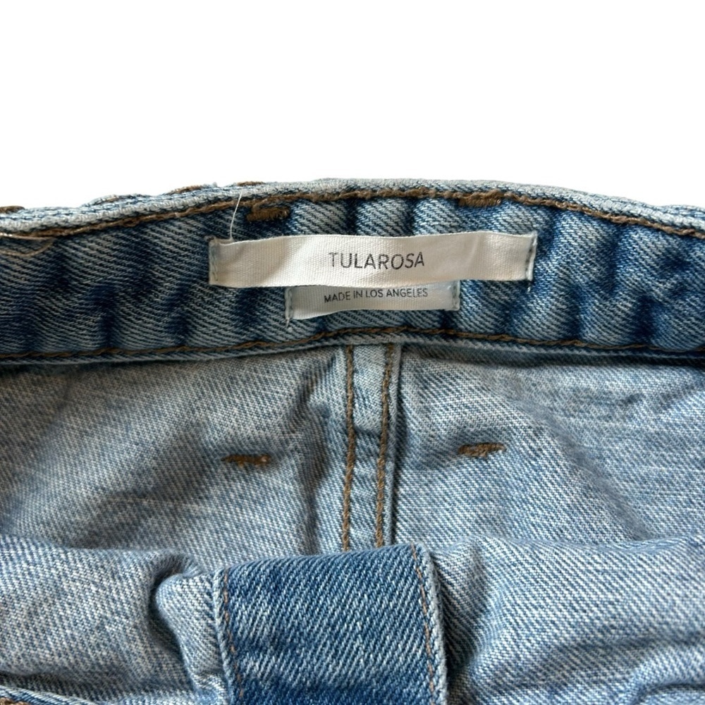 tularosa 27 button down mini jeans skirt‎ denim braided waist boho USA Made - Picture 4 of 12